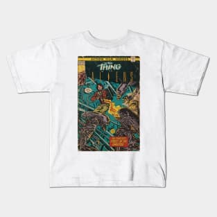 The Thing vs. Aliens fan art comic cover Kids T-Shirt